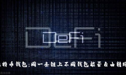 比特币钱包：同一条链上不同钱包能否自由转账？